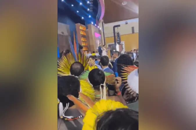 Indígenas e seguranças se enfrentam em evento com Lula, no Espírito Santo