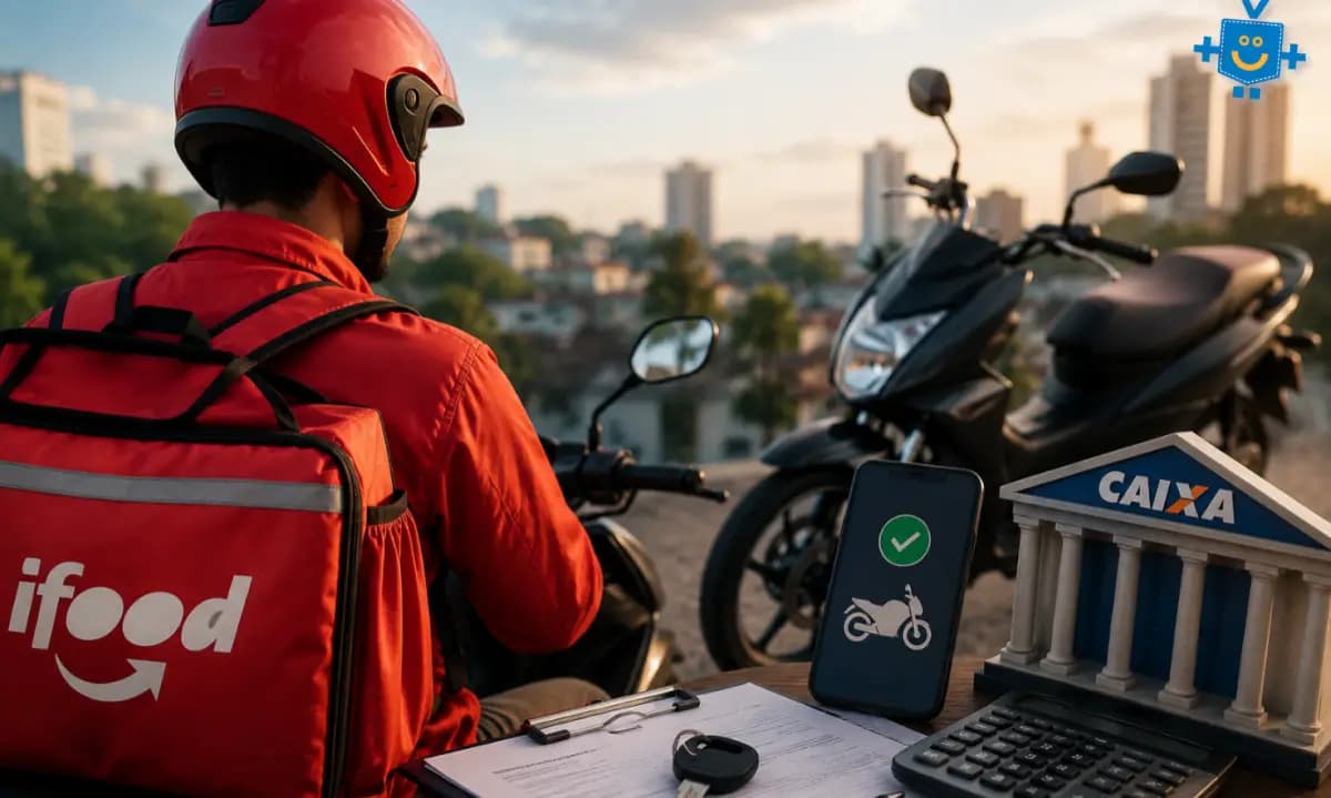 iFood e Caixa liberam crédito para moto, mas atenção aos riscos