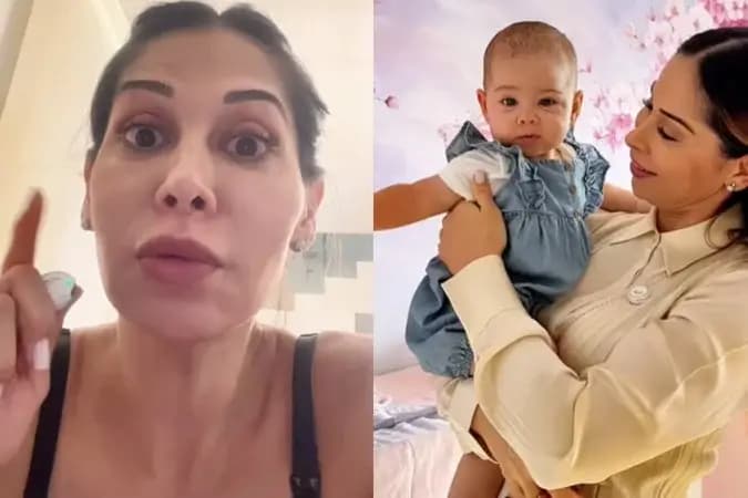 Maíra Cardi expõe diagnóstico de doença da filha caçula: 'Carne viva'