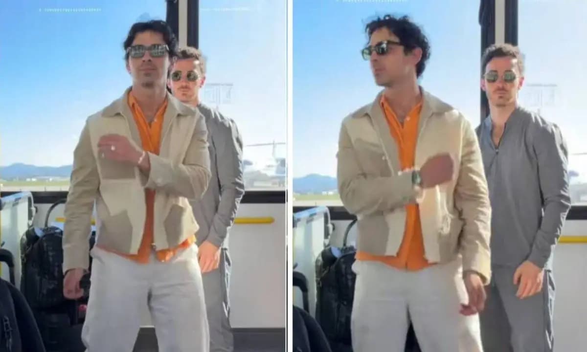 Jonas Brothers chegam ao Brasil e dançam funk antes de show; veja vídeo