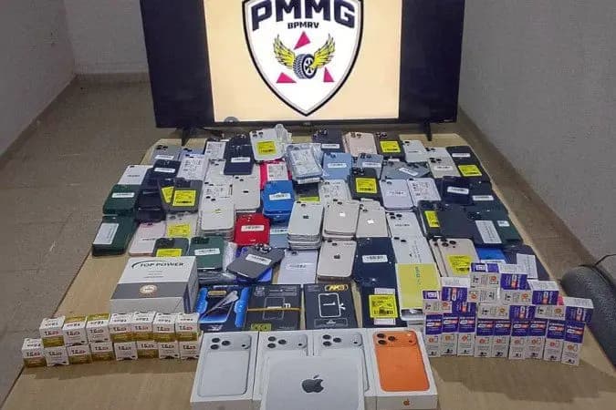 Carga milionária de canetas emagrecedoras e iPhones é apreendida