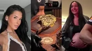Ana Castela e Sabrina Sato se encontram em Orlando e provam carne com ouro