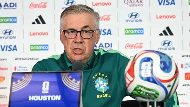 Ancelotti tira gargalhadas em resposta sobre escalação do Brasil: ‘Vocês também têm que pensar’