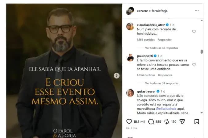 Cazarré lança evento exclusivo para homens e é criticado por artistas