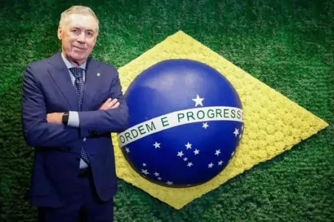 Carlo Ancelotti renova contrato e fica na Seleção Brasileira até 2030
