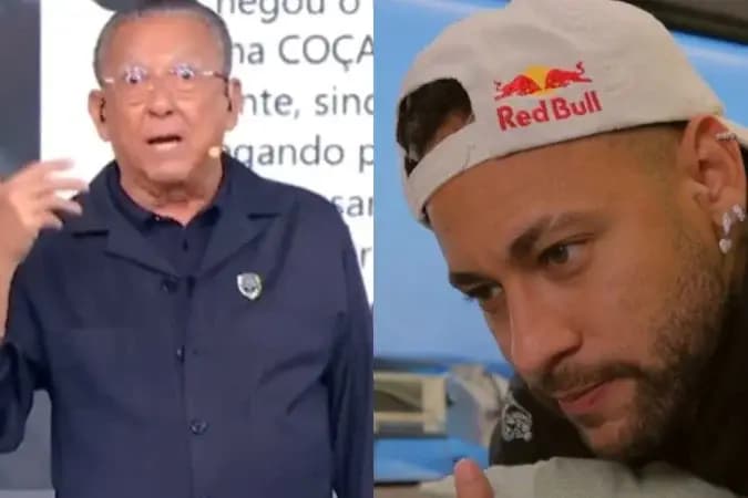 Galvão Bueno dá lição de moral em Neymar após 'dramalhão' do jogador
