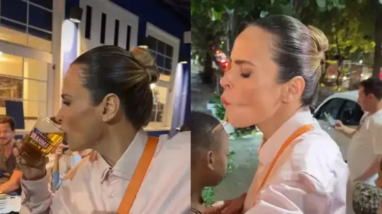Ana Paula sai fugida de bar após tentar 'tomar umas' e causar alvoroço